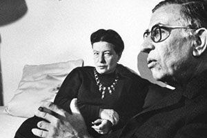 Jean Paul Sartre y Simone de Beauvoir